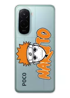 Чехол для Xiaomi Poco M7 4G Лого Наруто в векторе из прозрачного силикона