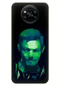 Чехол-накладка для Xiaomi Poco X3 из силикона - Ходячие мертвецы The Walking Dead Дерил Диксон Норман Ридус и его зеленый бюст вектор-арт черный чехол