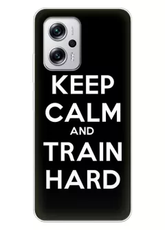 Xiaomi Poco X4 GT спортивный защитный чехол - Keep Calm and Train Hard