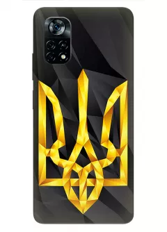 Чехол на Xiaomi Poco X4 Pro 5G с геометрическим гербом Украины