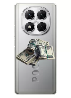 Силиконовый чехол для Xiaomi Poco X7 - Cтопка банкнот