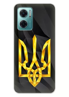 Чехол на Xiaomi Redmi 10 5G с геометрическим гербом Украины