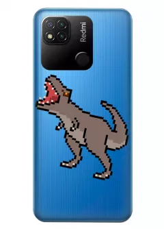 Чехол для Xiaomi Redmi 10A с принтом - Пиксельный динозавр
