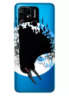 Чехол для Xiaomi Redmi 10C - Naruto Itachi’s Crow, прозрачный силикон