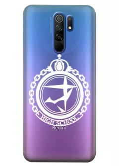 Xiaomi Redmi 9 чехол силиконовый прозрачный - Danganronpa High School Logo