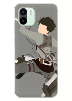 Xiaomi Redmi A1 чехол - Атака на титанов Attack on Titan Эрен Йегер в стремительной атаке вектор-арт 