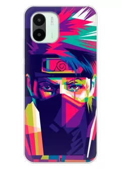 Бампер для Xiaomi Redmi A2 из силикона - Стрит-арт Наруто Акацуки