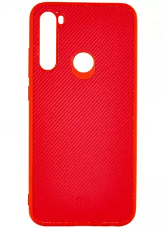 TPU чехол Fiber Logo для Xiaomi Redmi Note 8, Красный