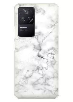 Чехол на Xiaomi Redmi K50 с дизайном белого мрамора