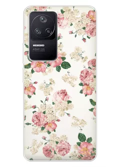 Xiaomi Redmi K50 чехол с красивыми букетами цветов для девушек