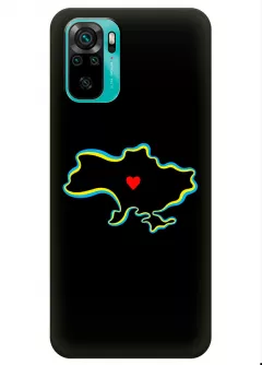 Чехол на Xiaomi Redmi Note 10 для патриотов Украины - Love Ukraine