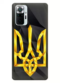 Чехол на Xiaomi Redmi Note 10 Pro Max с геометрическим гербом Украины