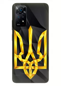 Чехол на Xiaomi Redmi Note 11 с геометрическим гербом Украины