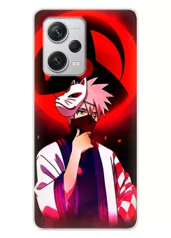 Чехол для Xiaomi Redmi Note 12 Pro+ из силикона - Какаси Хатакэ с маской