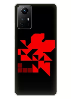 Чехол для Xiaomi Redmi Note 12S - Евангелион Evangelion NERV Red Logo вектор-арт