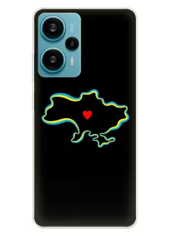 Чехол на Xiaomi Redmi Note 12 Turbo для патриотов Украины - Love Ukraine
