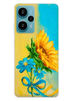 Чехол для Xiaomi Redmi Note 12 Turbo с украинскими цветами победы