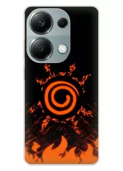Xiaomi Redmi Note 13 Pro 4G чехол из силикона - Спираль Наруто