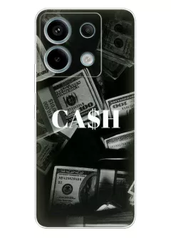 Силиконовый чехол для Редми Нот 14с - CASH