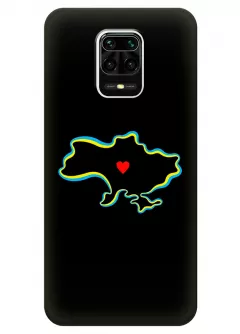 Чехол на Xiaomi Redmi Note 9 Pro для патриотов Украины - Love Ukraine