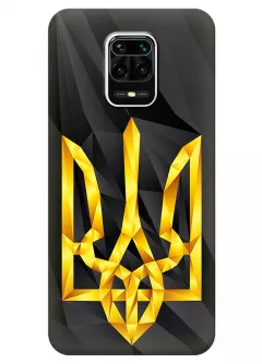 Чехол на Xiaomi Redmi Note 9 Pro Max с геометрическим гербом Украины