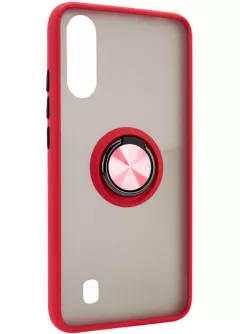 TPU+PC чехол Deen ColorEdgingRing for Magnet для ZTE Blade A7 (2020), Красный