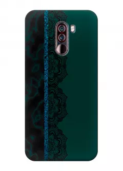 Чехол для Xiaomi Pocophone F1 - Зеленая мандала