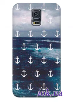 Чехол для Galaxy S5 Plus - Тёмное море