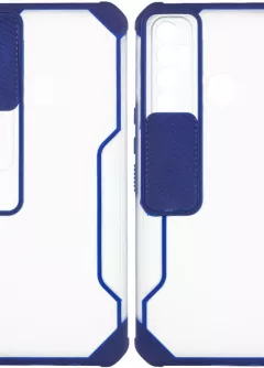 Чехол Camshield matte Ease TPU со шторкой для TECNO Spark 7 Pro, Синий