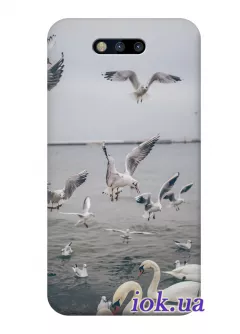 Чехол для Huawei Honor Magic - Чайки лебеди