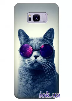 Чехол для Galaxy S8 Plus - Кот в космо очках