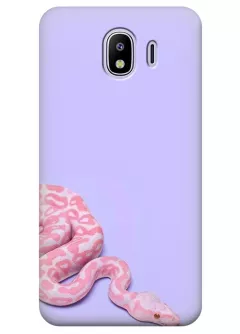 Чехол для Galaxy J4 - Розовая змея