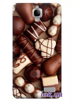 Чехол для Alcatel 6030D - Шоколадные вкусности 