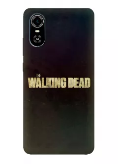 Чехол-накладка для Блейд А31 Плюс из силикона - Ходячие мертвецы The Walking Dead название крупным планом черный чехол