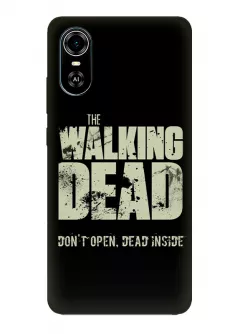 Чехол-накладка для Блейд А31 Плюс из силикона - Ходячие мертвецы The Walking Dead Don’t Open Dead Inside черный чехол