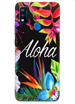 Чехол для ZTE Blade A51 с картинкой - Aloha Flowers