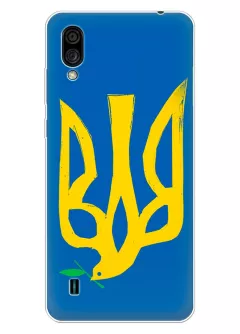 Чехол на ZTE Blade A51 Lite с сильным и добрым гербом Украины в виде ласточки