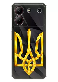 Чехол на ZTE Blade A54 с геометрическим гербом Украины