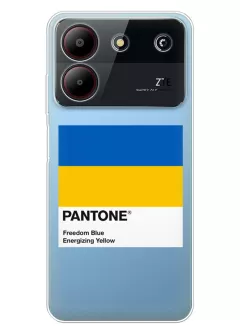 Чехол для ZTE Blade A54 с пантоном Украины - Pantone Ukraine