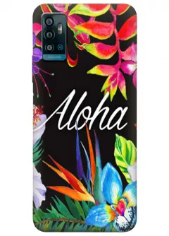 Чехол для ZTE Blade A71 с картинкой - Aloha Flowers
