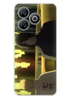 ZTE Blade A75 чехол с аниме силиконовый - Боруто Инь и ян