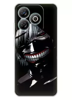 Чехол для Blade A75 Кен Канеки в тени из прозрачного силикона
