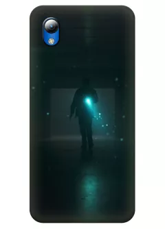 Бампер для ЗТЕ Блейд Л8 - Очень странные дела Stranger Things главный герой освещает темный коридор 