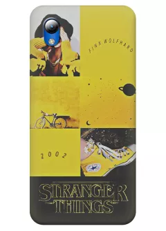 Бампер для ЗТЕ Блейд Л8 - Очень странные дела Stranger Things название велосипед и кеды Майка Уилера Finn Wolfhard