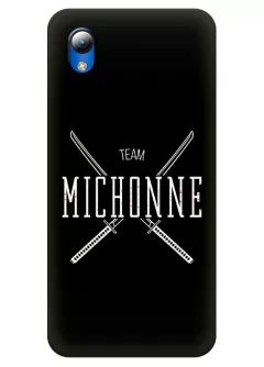 Чехол для ЗТЕ Блейд Л8 - Ходячие мертвецы The Walking Dead White Michonne Team Logo 