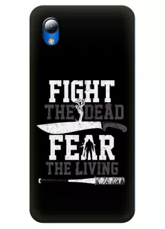 Чехол для ЗТЕ Блейд Л8 - Ходячие мертвецы The Walking Dead Fight the Dead Fear the Living 