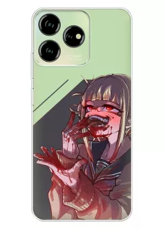 Чехол для ZTE Blade V50 Design из прозрачного силикона - Химико Тога проголодалась