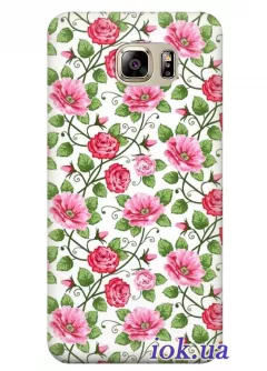 Чехол для Galaxy S7 - Нежные цветы