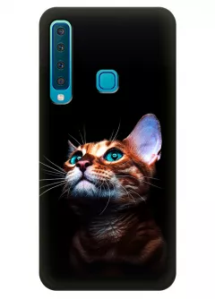 Чехол для Galaxy A9 2018 - Зеленоглазый котик