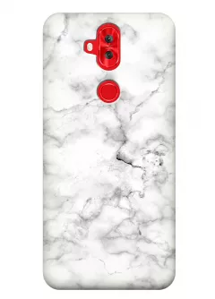 Чехол для ZenFone 5 Lite - Белый мрамор